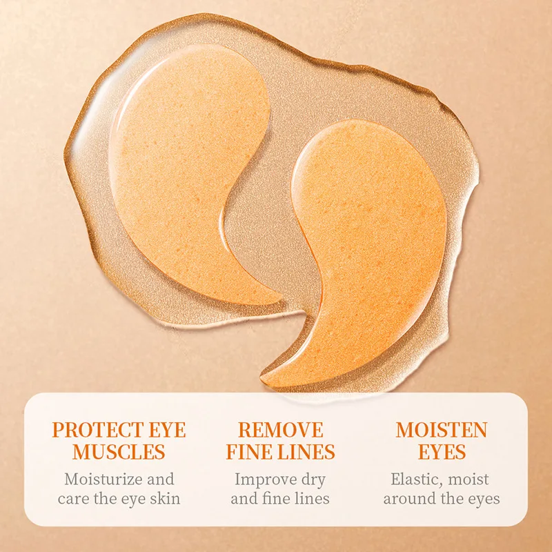 60pcs SADOER Vitamin C Collagen Eye Mask Anti Dark Circles Removal Eyes Bags Moisturizing Firming Eye Patches Eyes Skin Care_voghion.com