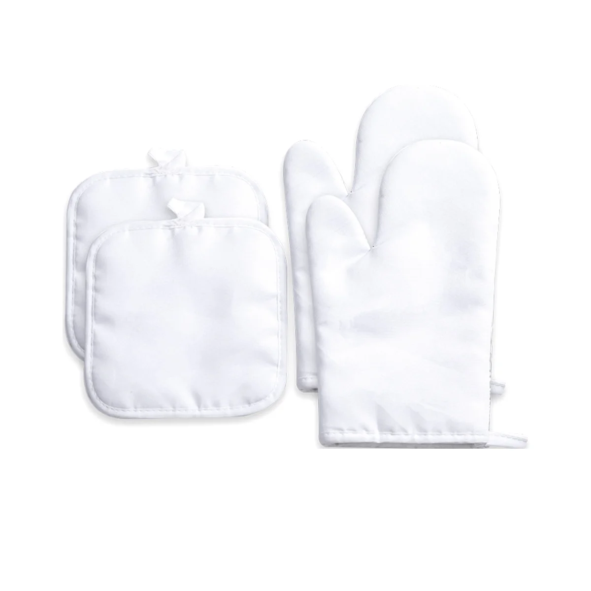 Sublimation Blank Oven Mitts Set Gloves And Sublimation Blank Pot Pad For  DIY Accessories 4Pcs - AliExpress