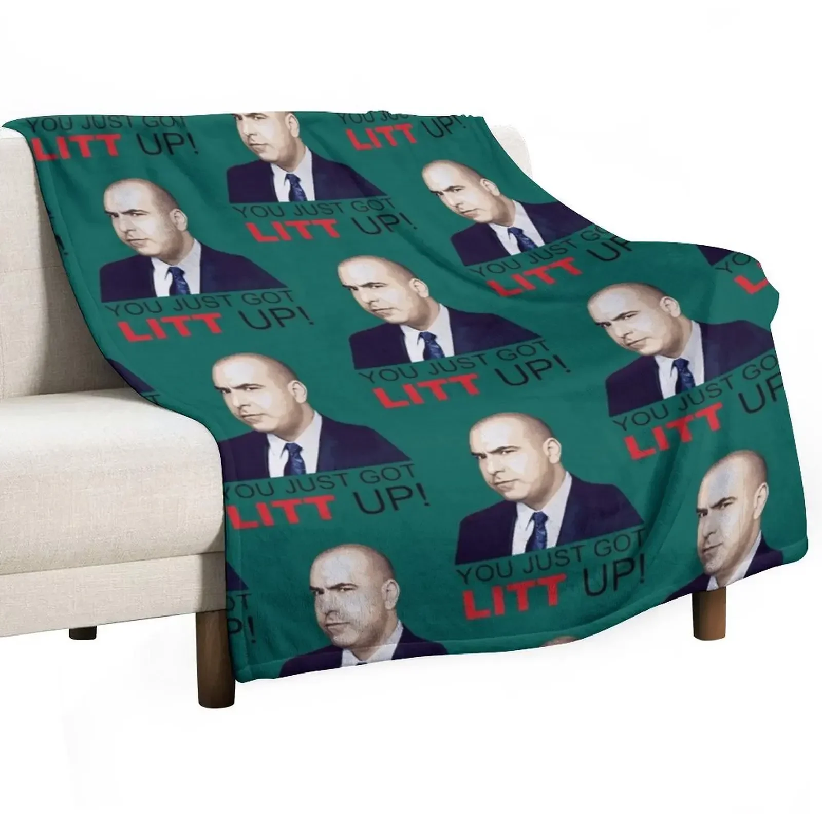 

Louis Litt you just got litt up Throw Blanket Polar Luxury Thicken Blankets