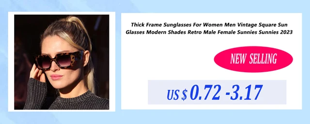 Small Rectangle Sunglasses Retro Square Narrow Frame Unisex Uv400_voghion.com