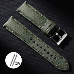 Premium Nylon Sailcloth Waterproof Quick Release Watch Band Strap - 22mm (Green)