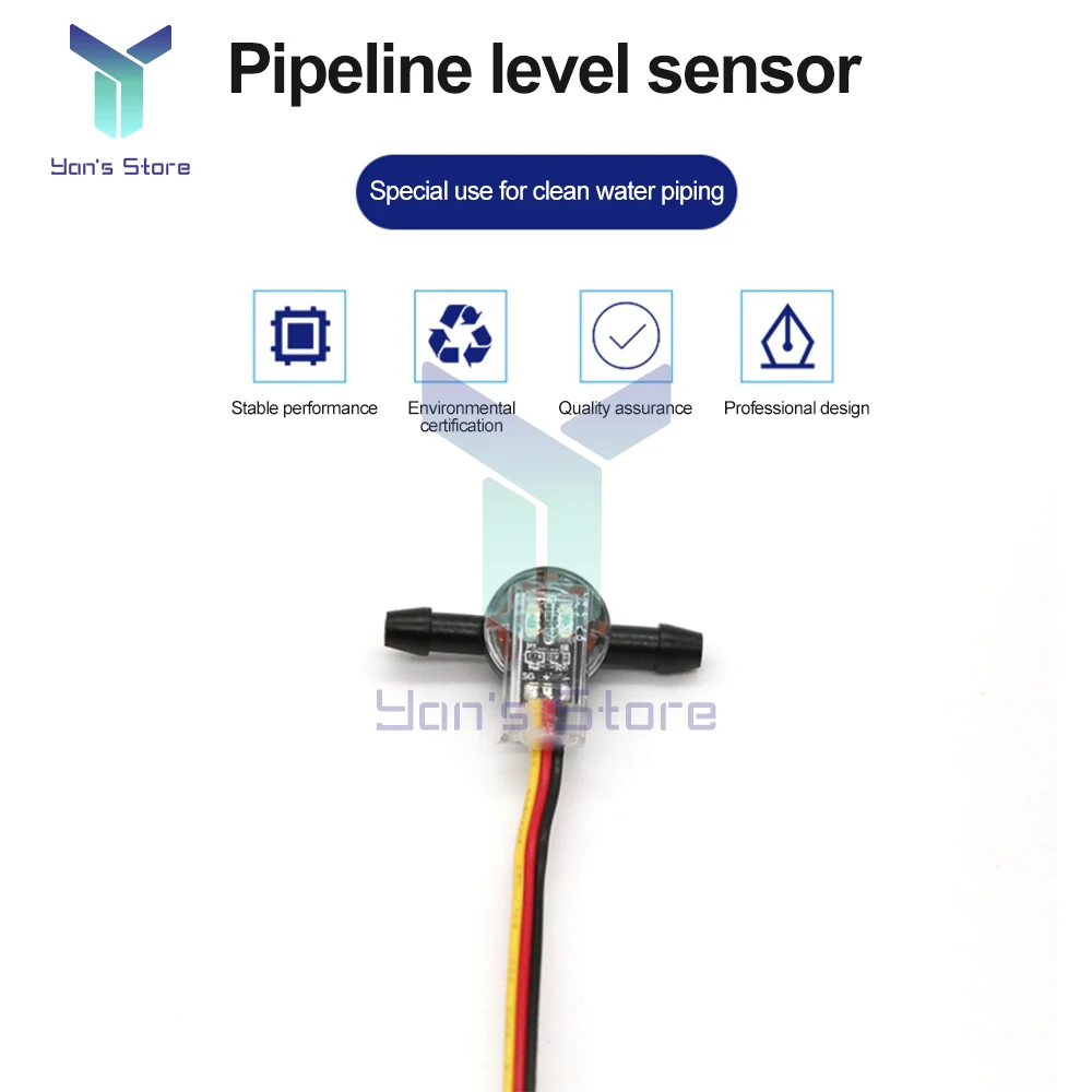 Water Level Sensor with Optical Sensing Liquid Level Sensor Pipeline Liquid Detection Plastic Float Switch