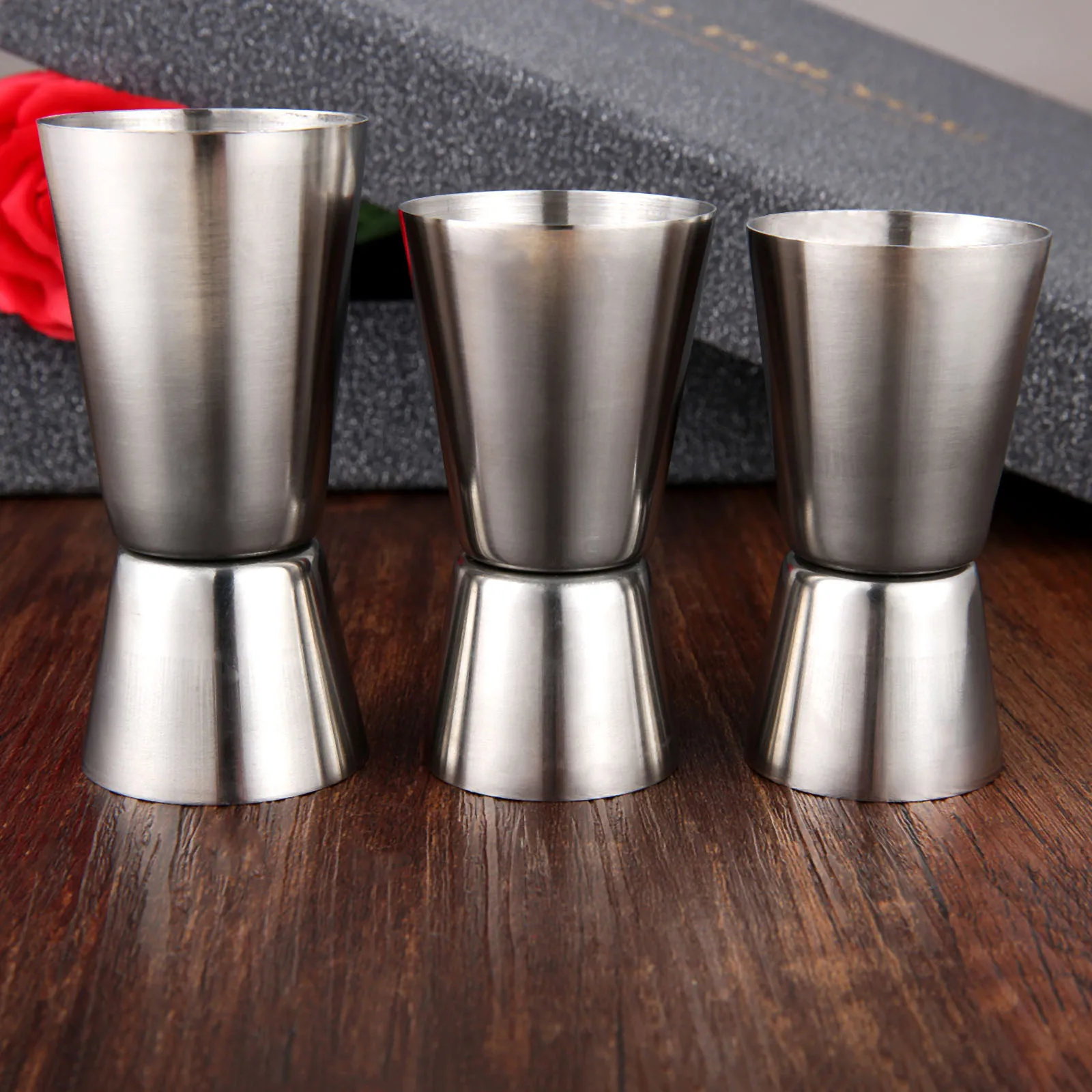 Set Of 2 Stainless Steel 25/50 Ml & 15/30 Ml Cocktail Jigger