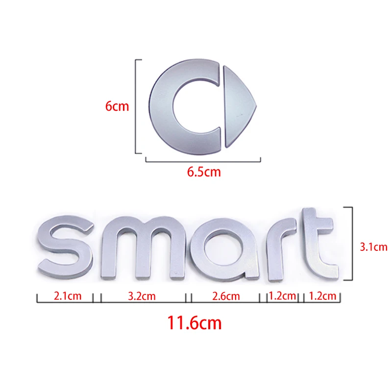 For Smart 451 453 Fortwo Forfour Accessories Car Front Rear Logo