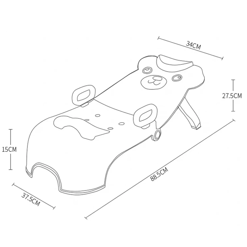 1-8Years Children\'s Shampoo Chair Baby Shampoo Artifact Child Shampoo Bed Foldable Can Sit Lying Home Shampoo Chair For Kids