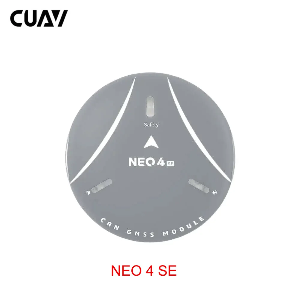 Module GPS NEO 4 SE avec boussole et DroneCAN pour drone, montrant l'antenne et le connecteur.