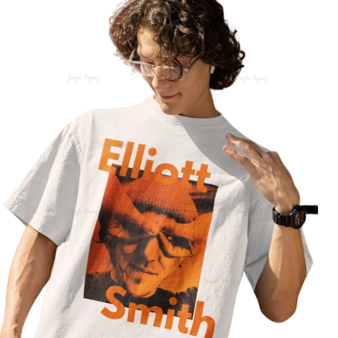 Maglietta Elliott Smith T-Shirt Merchandise Figlio Di Sam Idea Regalo Pre Ristretto Oversize