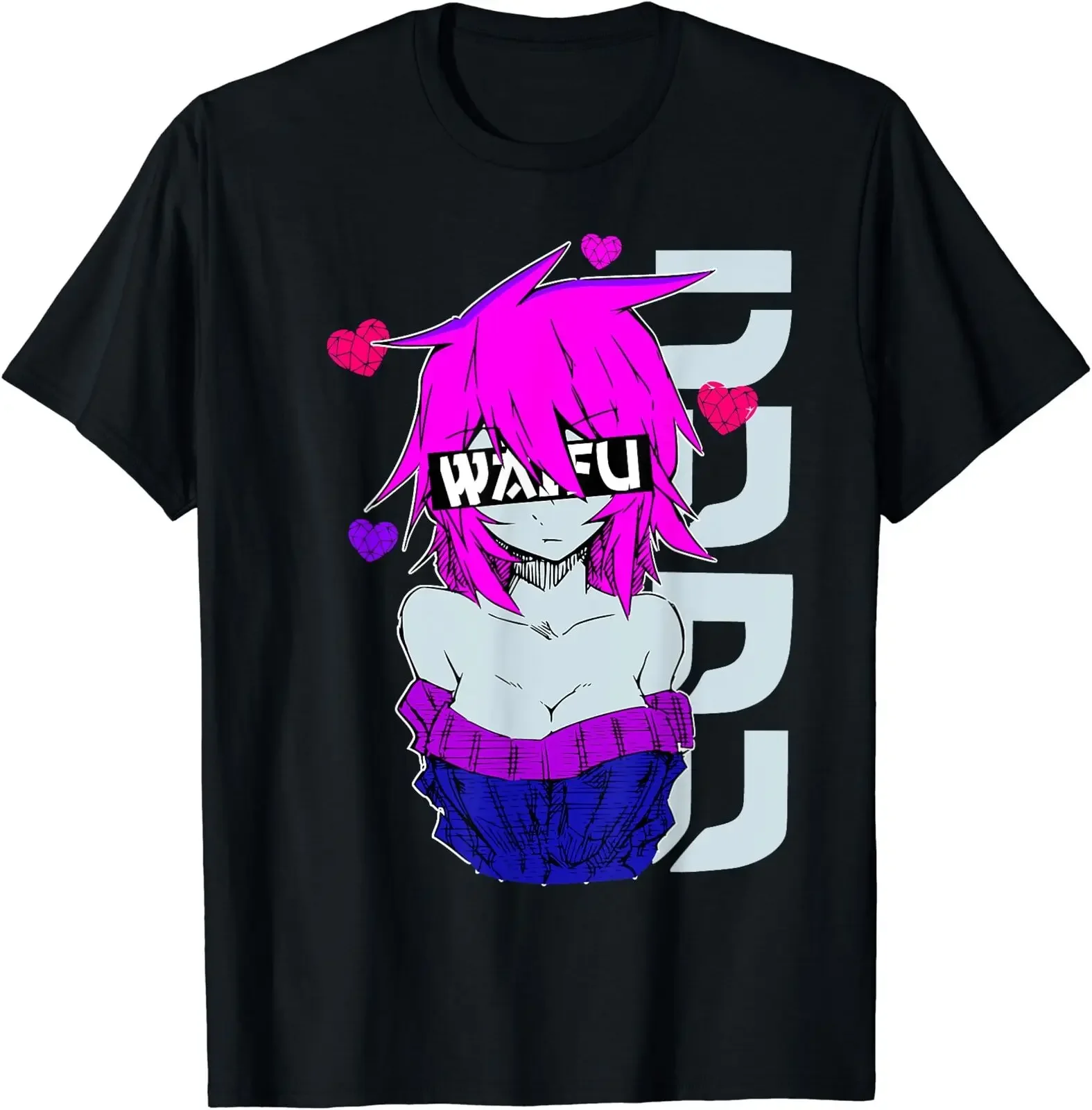 

NEW LIMITED Sexy Anime School Waifu Girl Otaku Cosplay T-Shirt Size S-5XL