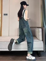 Women’s Denim Overalls Vintage Workwear Style 2026 Spring Autumn Loose Slim Fit Casual Fashion Dungarees Versatile Streetwear - Image 3