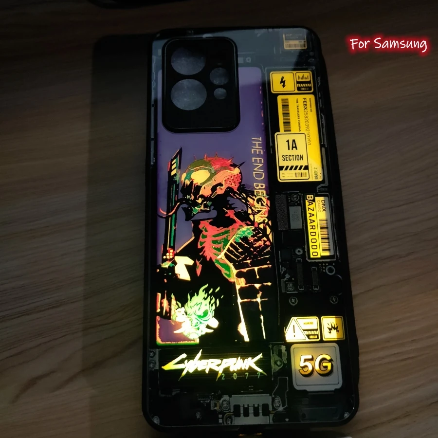 Cyberpunk Samsung S20fe Led Cover Galaxy S21 Cyberpunk 2077 Led