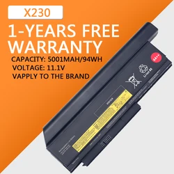High-Performance Replacement Battery for Lenovo ThinkPad X230 Series (Black)