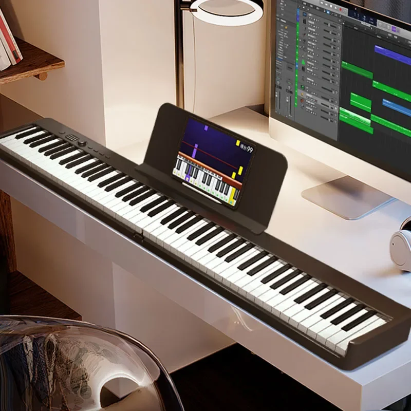 Tastiera Musicale Pianoforte Professionale Digitale Adulti Pianoforte Pieghevole Elettronico Strumento Per Bambini Tuba Strumento Musicale