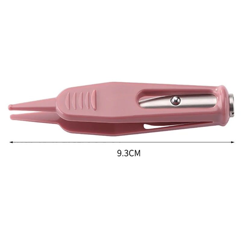 Nasal Tweezer Baby Dig Booger Clip Infants Clean Ear Nose Navel Safety Tweezers With LED Light