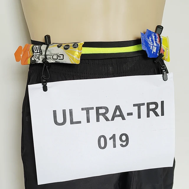 ULTRA-TRI Removable Race Bib Number Fixing Clips Buckles for Marathon Triathlon Running Waist Belt Belly Band 4