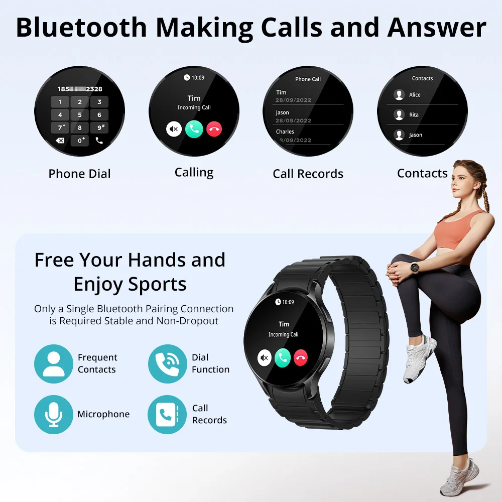 COLMI I28 울트라 AI 스마트워치, AMOLED HD 디스플레이, 내장 DaGPT, 무슬림 기도, 스포츠 블루투스 통화 스마트 워치, 남녀공용, 1.43 인치