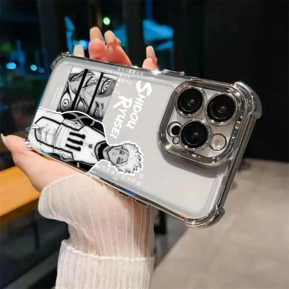 Enhanced Anime Plating Phone Case with Anti-Fall Airbag Cover