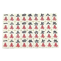 Mini Mahjong 144pcs/set Chinese Traditional Mahjong Board Game Family Toys Exquisitely Carved Numbers And Chinese Characters 2
