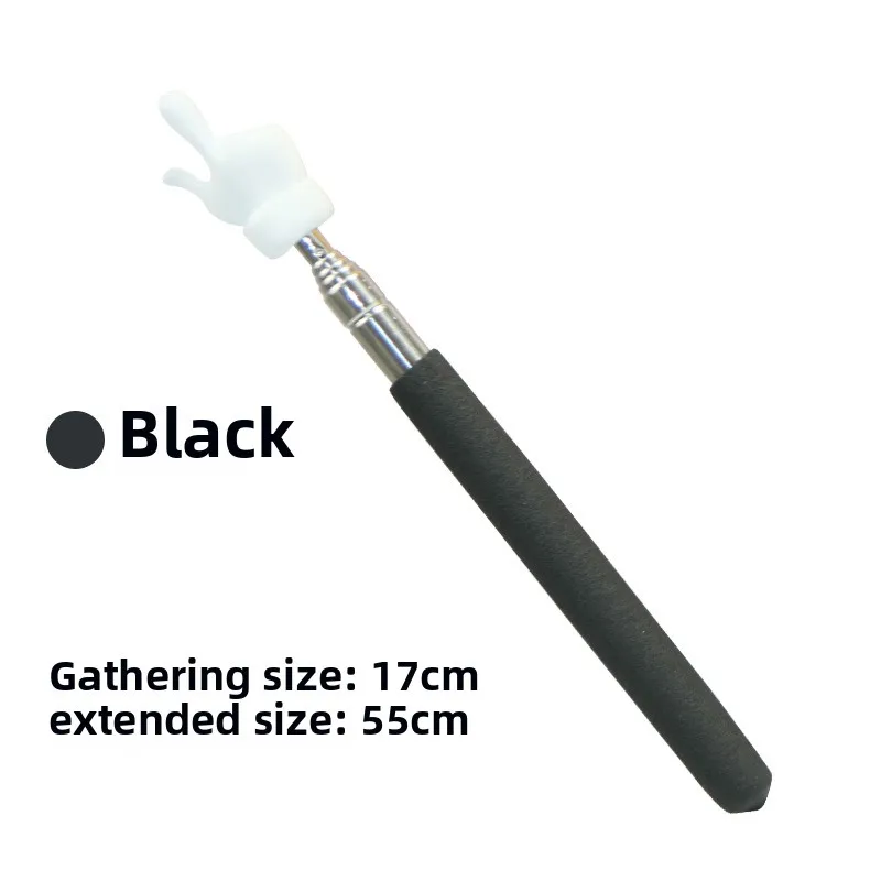 Geri çekilebilir Sadelik Öğretmen için Sevimli İşaretçi Jöle Renk Sevimli Paslanmaz Çelik Teleskopik N Paslanmaz Çelik Parmak El İşaretçisi