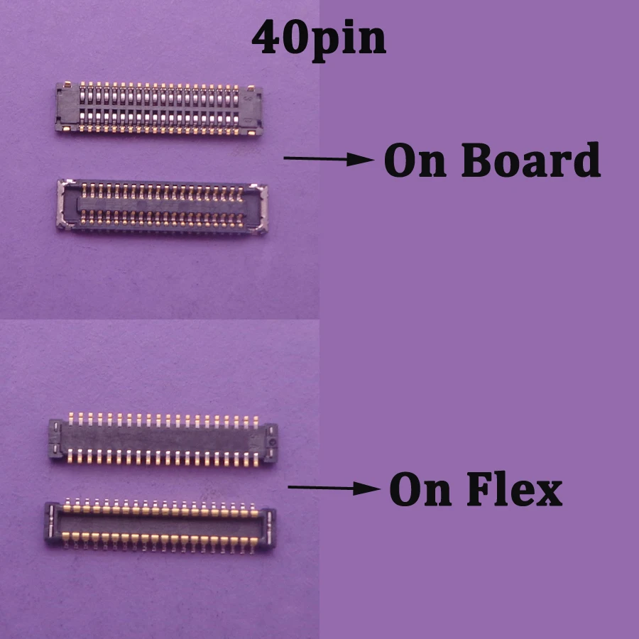 10Pcs 40pin Plug On Board For Motorola Moto G4/G7 Plus/G9 Power /G7/G9 Play LCD Display Screen Flex FPC Connector