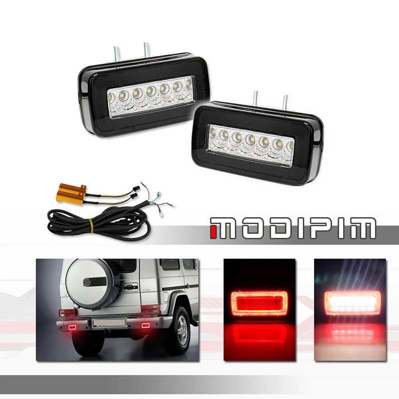 

Car Rear Bumper LED Tail Lights Rear Fog Lights Backup Reverse Lights For Mercedes-Benz G-Class W463 G500 G55 G550 G63 1986-2018