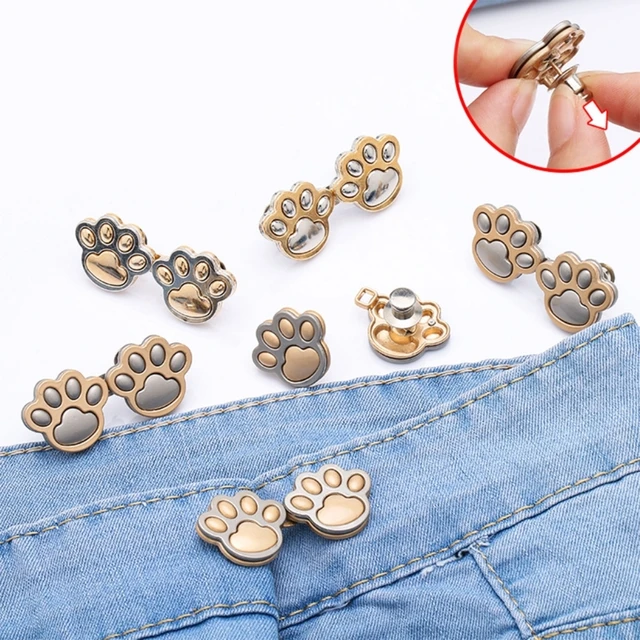  12 Set Adjustable Waist Buckle, Adjustable Pant Waist Tightener,  Button Pins Sewing Button, Waist Tightener Clip, Waist Adjuster Clips for  Dresses Pants Jeans Sleeves Too Big Loose : Arts, Crafts 