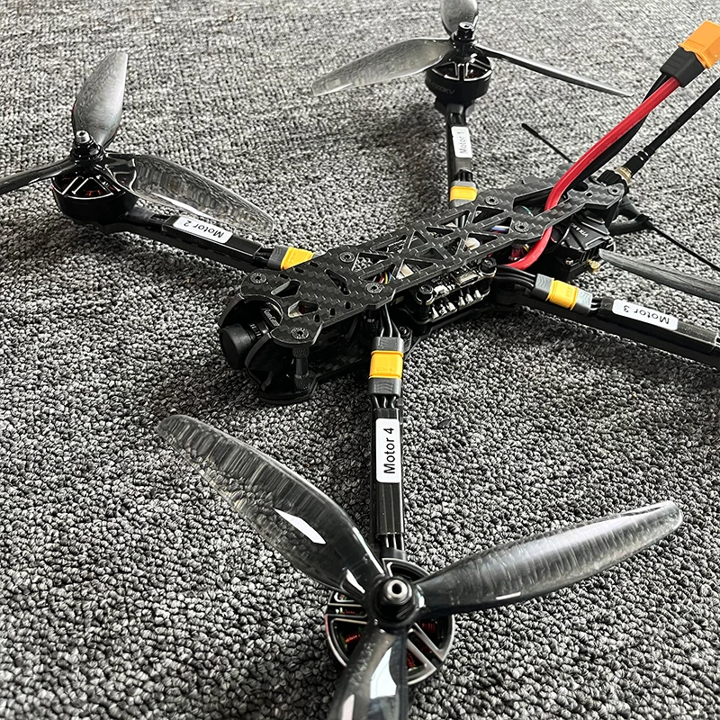 젬팬 51466 프로펠러 BAYCK 915 리시버 부품, 마크 5 인치 프레임 키트, F405 FC 60A 4in 1 ESC FPV R2807 1300KV 3-6S 브러시리스 모터