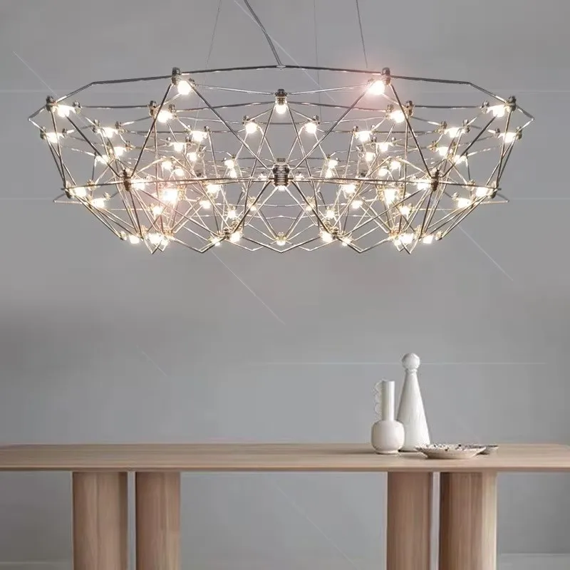 Living room pendant light modern minimalist creative light luxury starry sky firefly clothing store front desk dining room light 2