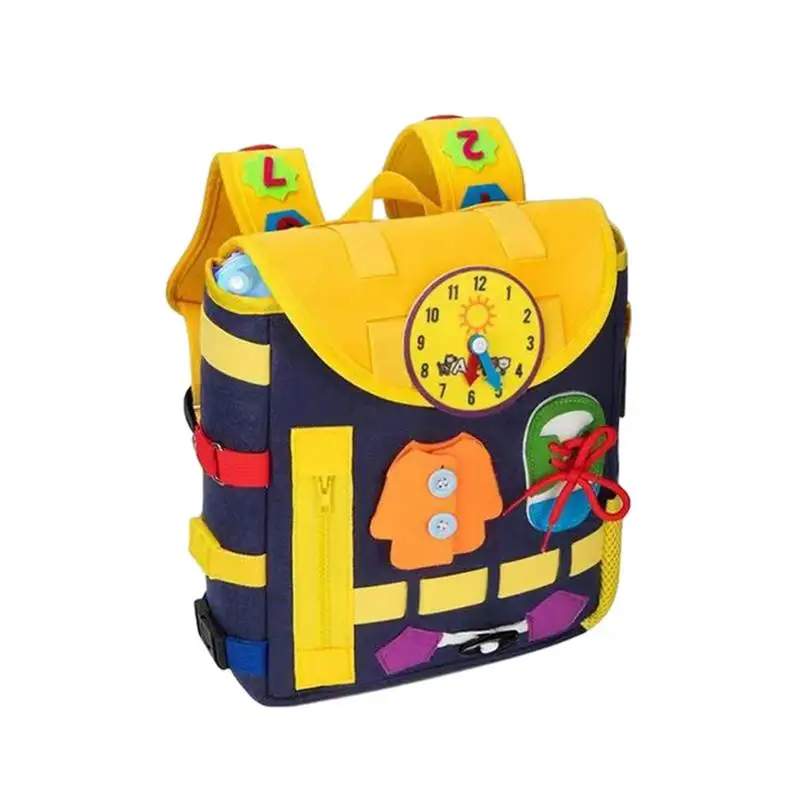 

Монтессори рюкзак Монтессори детский войлочный рюкзак образовательные детские игрушки многофункциональные дошкольные обучающие мероприятия