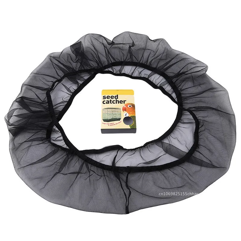 Receptor seed guard nylon mesh bird parrot cover XS-3XL soft easy cleaning nylon fabric mesh bird cage cover seed catcher guard bird cage cover bird cage accessories