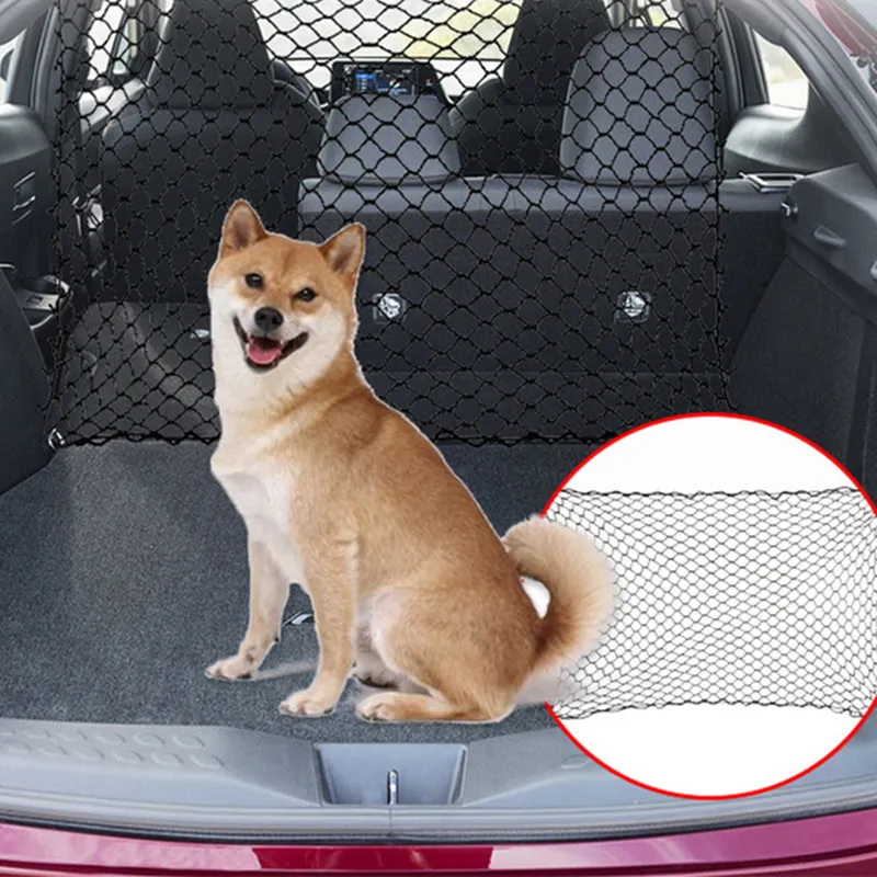 Dog Carrier Barrier Car Safety Net for Dogs Travel Accessories Back