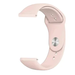 Silicone Sports Watch Band - 20mm/22mm Adjustable Strap Bracelet for Huawei GT Runner 2 (Vintage rose)