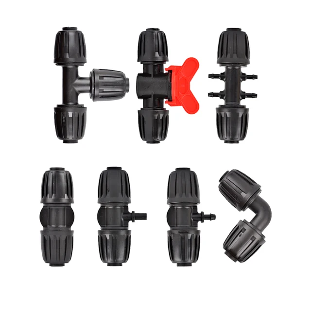 16 Mm -Es Ldpe Csőcsatlakozók Záró Anyák Kerti Vízcsatlakozó Kertészet Öntözés Mezőgazdasági Öntözőcsövek Tömlőszerelései