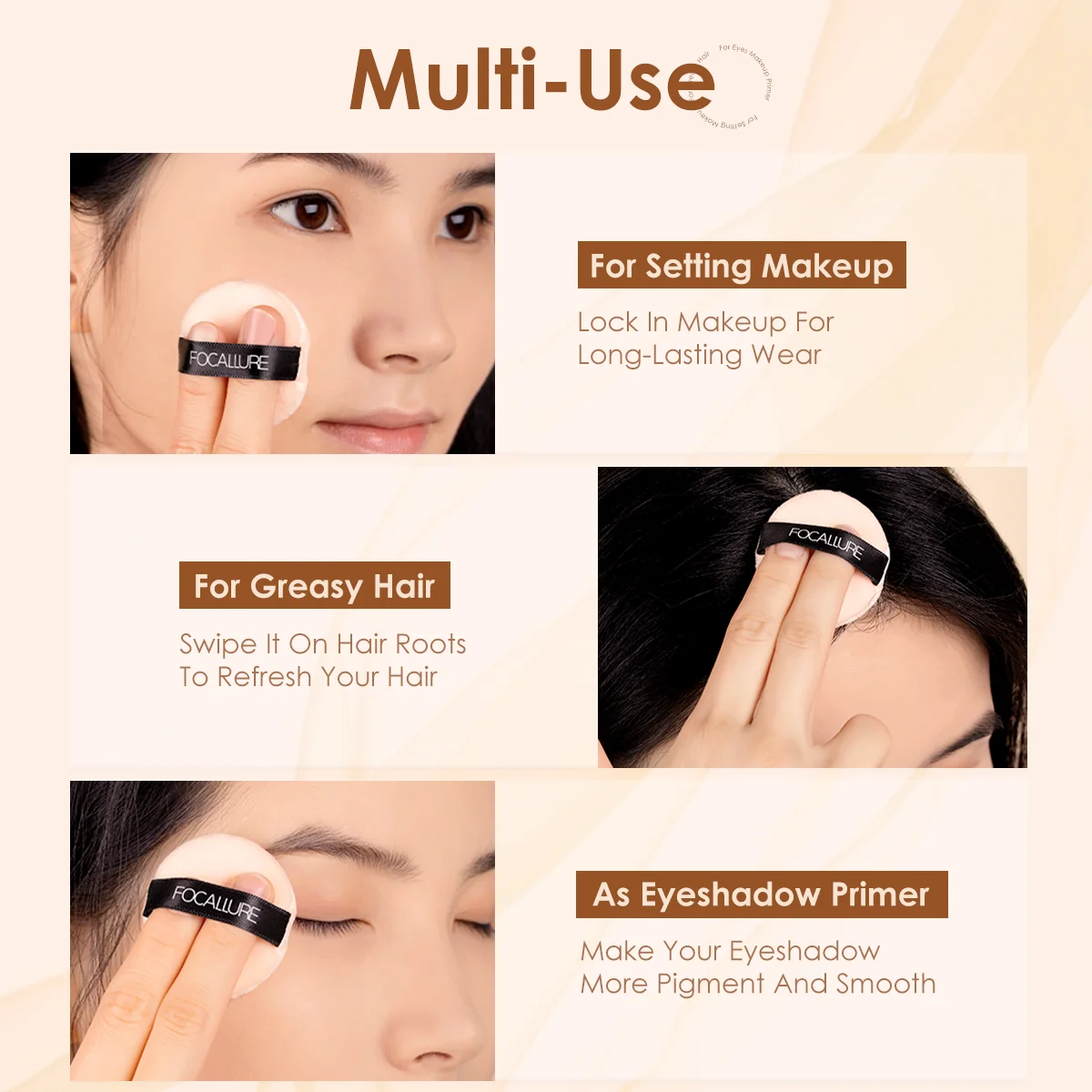 FOCALLURE Face Makeup Set Liquid Foundation Loose Powder Blusher Waterproof Long-lasting Full Coverage Concealer Women Cosmetics 6