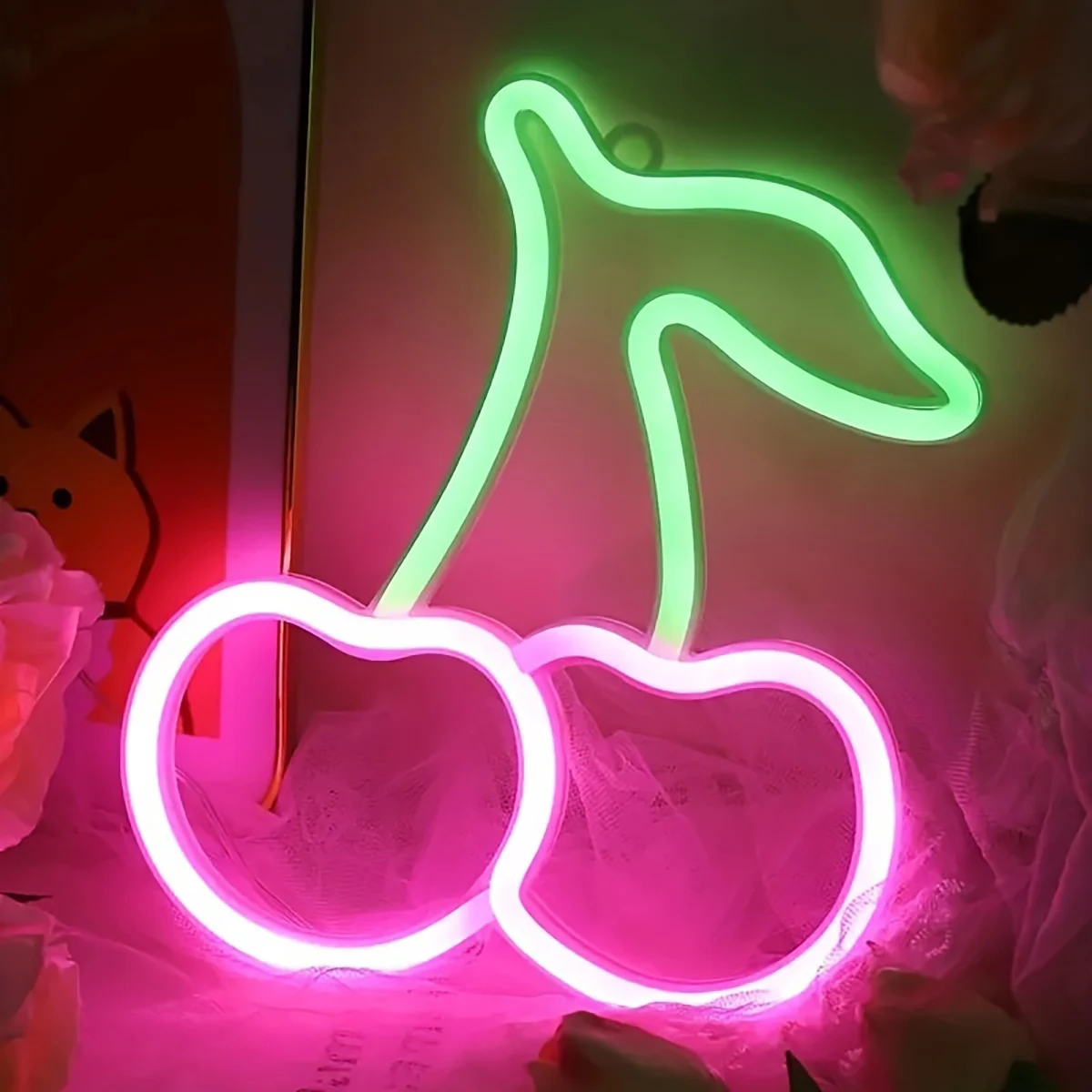 Cherry Neon LED Logo Light Image 2