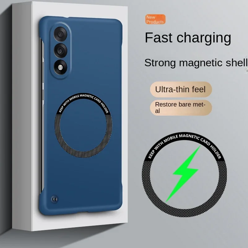 Magsafe Magnetic Frameless Hard PC Shockproof Matte Phone Case