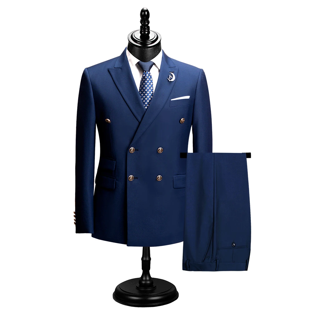 Men Suit Slim Fit Formal Business Work Wear Suits 2Pcs Set (Jacket+Pants)DR8211 mens suit