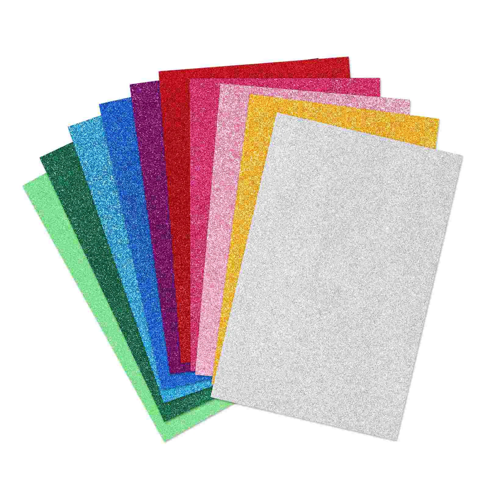 jojofuny 20 Folhas A4 Papel Glitter Suprimentos Para Scrapbooking Decoração  Da Mão Presentes Feitos À Mão Papel Crafting Scrapbooking Papel Craft