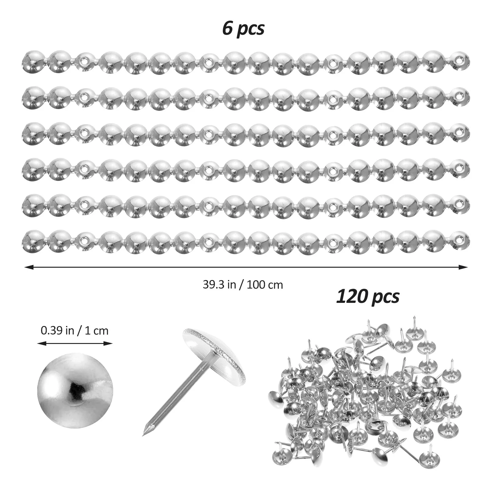 6개입 장 철제 못꽂이, 가구용 못꽂이 장식, 소파용 못꽂이, 캐비닛, 의자, 소파용 트림