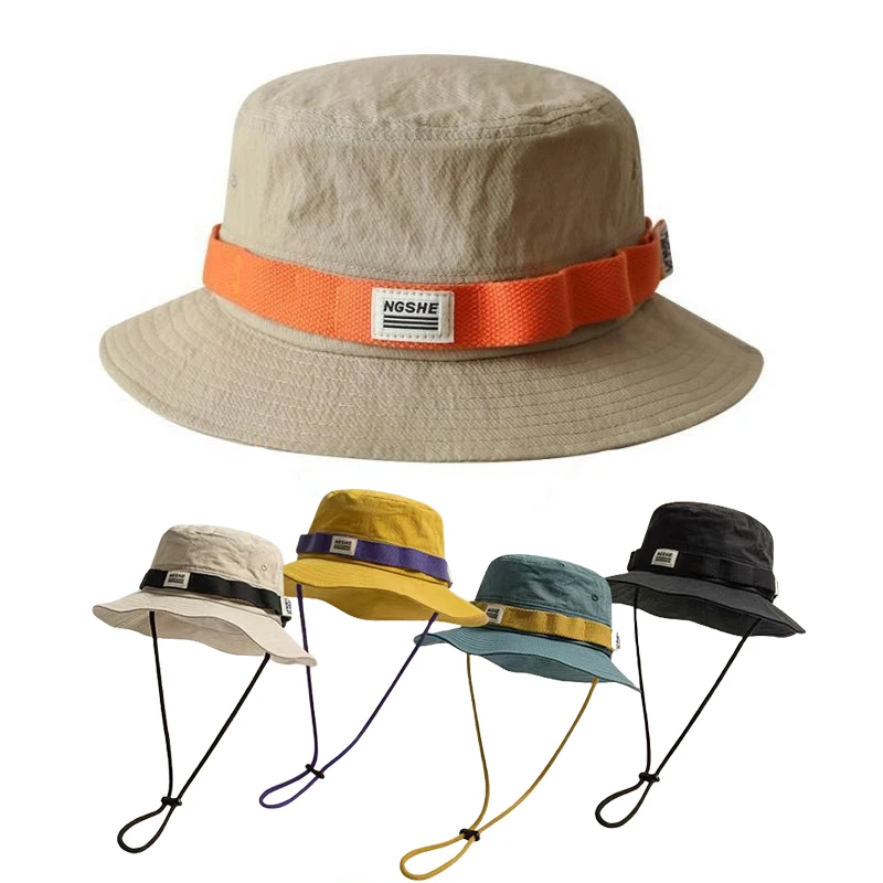 Chapeaux de soleil d'été unisexes, Protection UV, visière réglable en plein air, chapeau seau pour hommes et femmes, randonnée Camping, chapeau de pêcheur, casquettes Panama