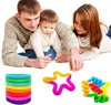 A Slice Large Pop Tubes Fidget Toys Sensory  for Stress Anxiety Relief for Children Adults Learning Toys Toddlers Stretch Tube 3