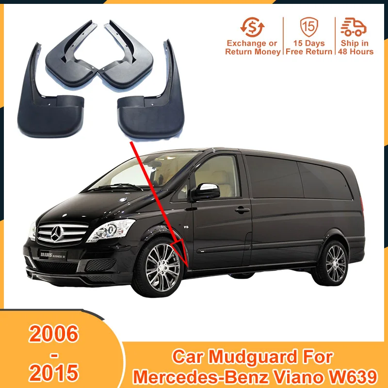 

2006-2015 Auto Mudflaps for Mercedes-Benz Viano W639 2006 2007 2008 2009 2010 2011 2012 2013 2014 2015 Accessories Car Mudguard