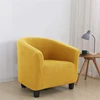 Polar Fleece Sofa Covers Stretch Tub Chair Cover Elastic Club Pink Armchair Covers Solid Color Sofa Slipcovers for Living Room 5