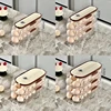 1pc Kitchen Egg Storage Box Refrigerator Fresh Plastic Carton Automatic Egg Roller Organizer Kitchen Countertop Egg Shelf 6