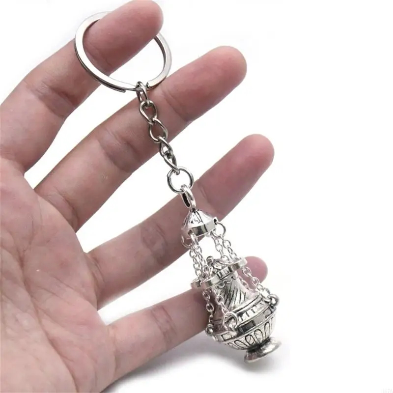 920L  Christian  Burners Keychain Censer Key Chain Ornament Charm for Car Church Handbag Decoration Souvenirs Gift 4