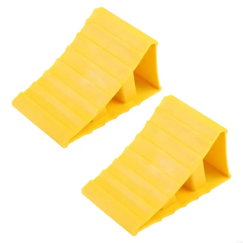 462A Wheel for Triangle Skid Stop 2Pcs Wheel Chocks Stop Slider Block for Car Truck Travel Trailer RV Accessories