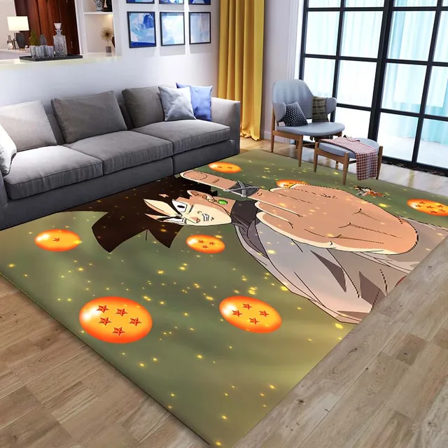 Dragon ball anime tapete sala de estar quarto cabeceira - tapete japonês 6