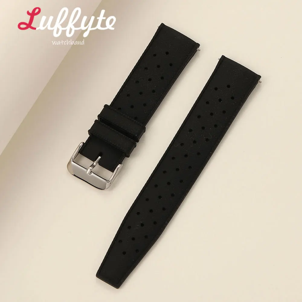 Versatile Soft Silicone Sport Watch Strap - Quick Release Wristband