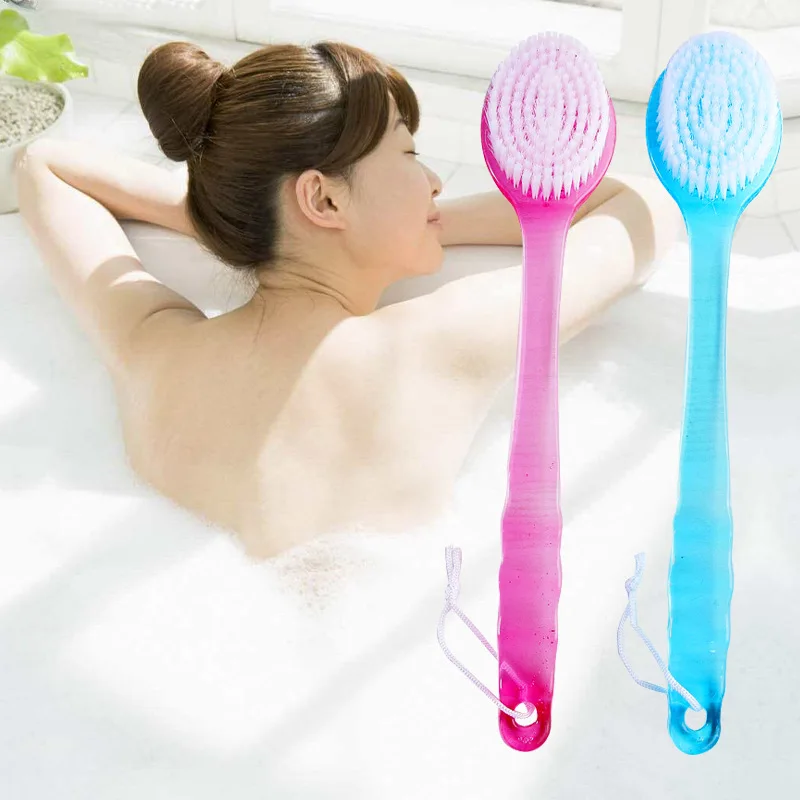 Back Body Bath Shower Cleaning Brushes Bath Brush Long Handle Exfoliating Scrub Skin Massager Exfoliation Bathroom Brush 4