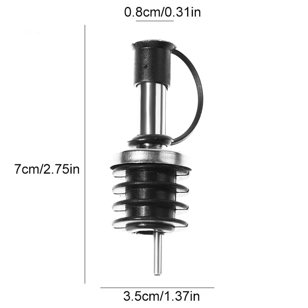 1/3Pcs Oil Bottle Stopper Wine Stopper Bottle Pourer Rubber Plug Seal