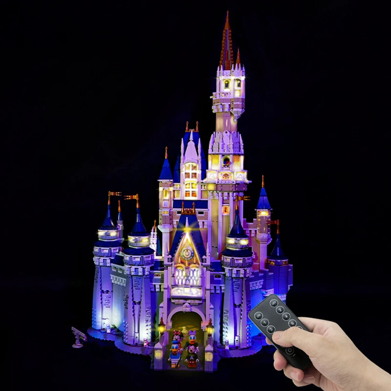 Kit Luci A Led Rc Per Lego 71040 Castle Building Blocks Giocattolo In Mattoni (Solo Luce A Led, Senza Modello Di Blocchi)